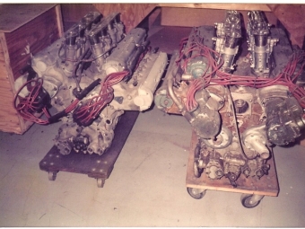 Maserati 450S Engine x 7. Removed from Hydroplane race boat.